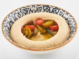 Hummus With Tahini and Pickles