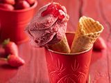 Strawberry ice cream