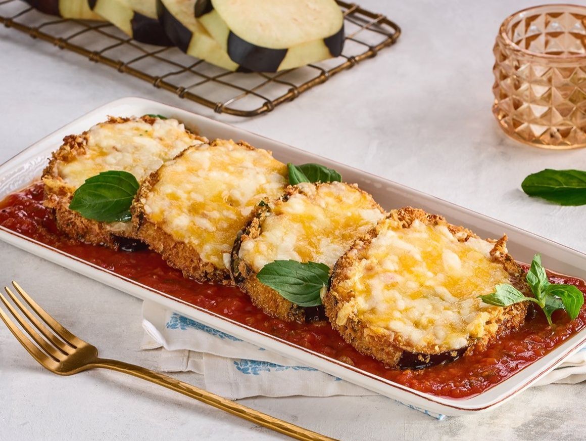 Fried eggplant with Parmesan