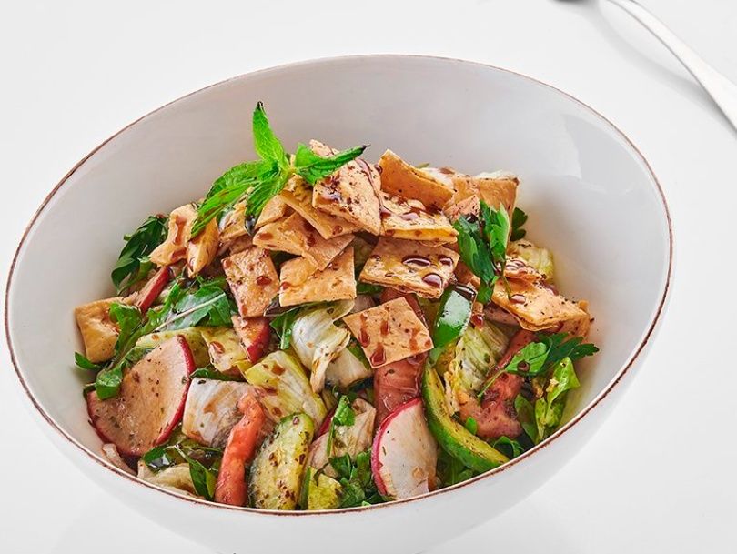 Fresh fattoush salad