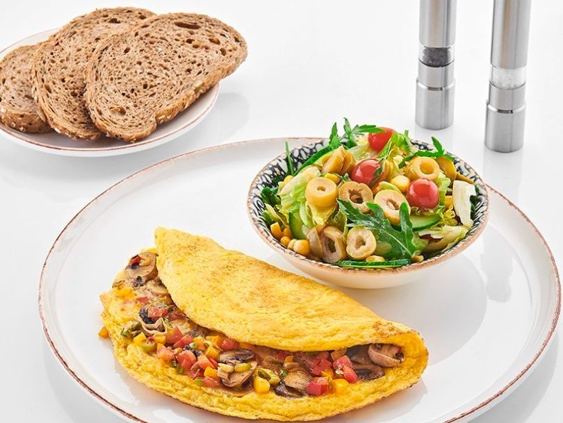 fresh vegetable omelet