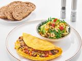 Omelette with sausage