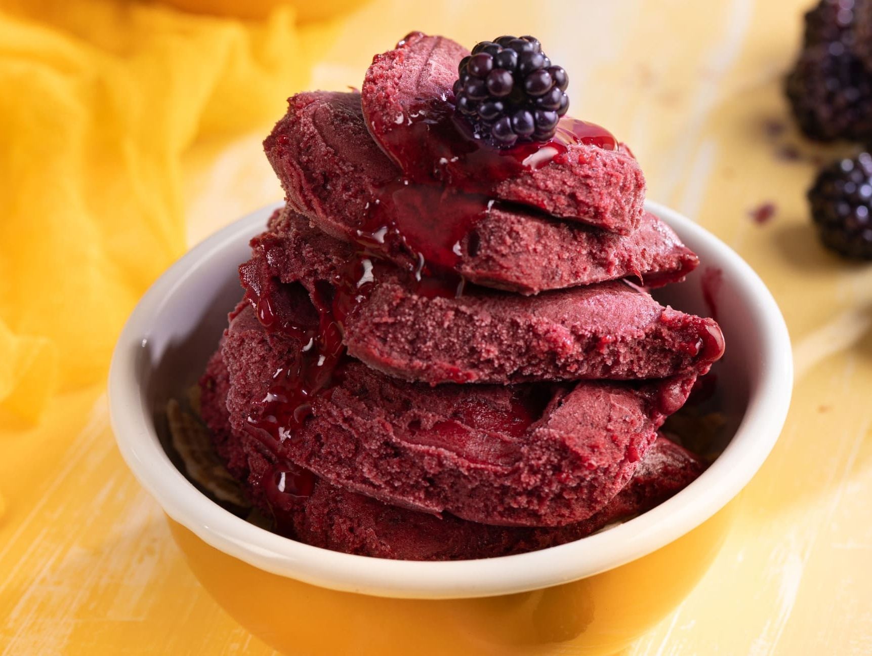 Blackberry ice cream