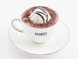 Hot chocolate with ice cream