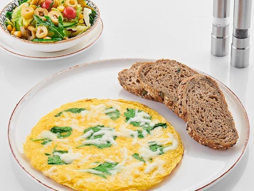 Spinach omelet