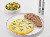 Fresh spinach Egga