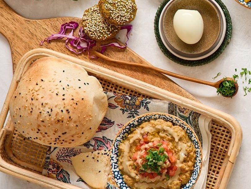 Egyptian breakfast tray
