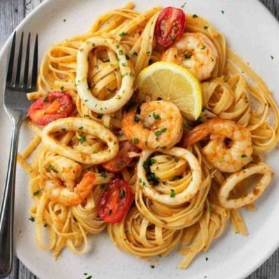 Creamy Seafood Noodles