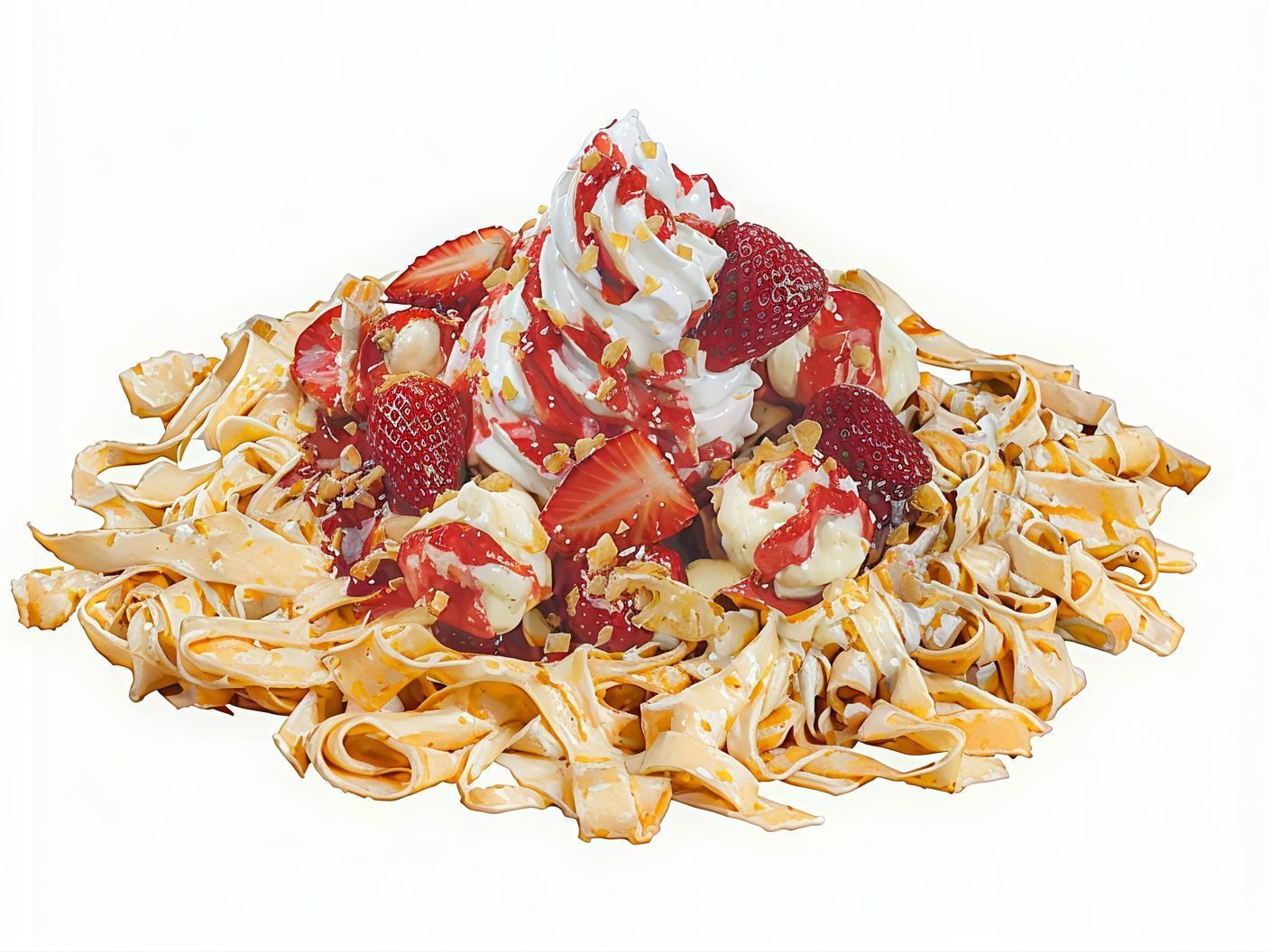 Strawberry ‘n Cream Crepe Fettuccine