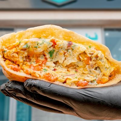 Double Egg Sandwich with Vegetables