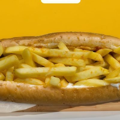 French fries with French ketchup