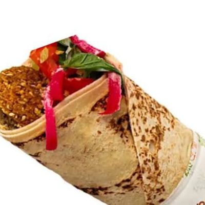 Ta'ameya and Potato Sandwich in Syrian Bread