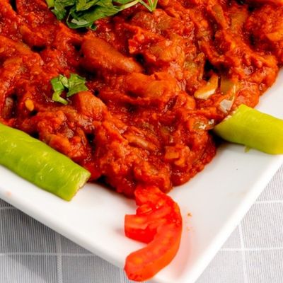 Box of fried peppers