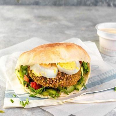 Falafel With Boiled Eggs