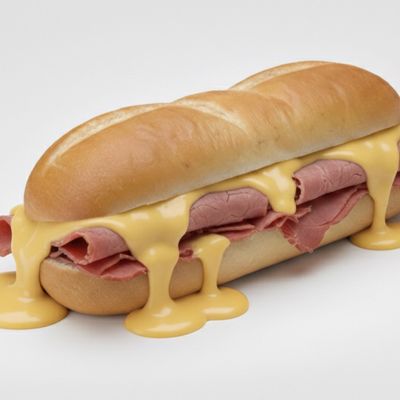 Melted Beef Bacon Sandwich