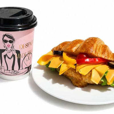 Cheese Mix Croissant with Cappuccino