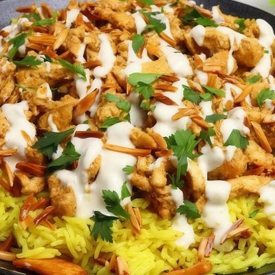 Chicken shawarma fattah