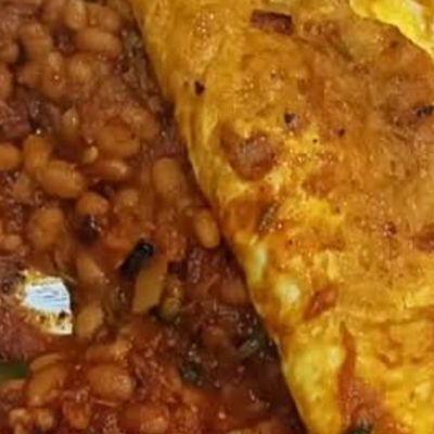 Red beans with eggs, majesh, red beans.