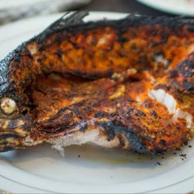 Half a kilo of grilled Arabian fish