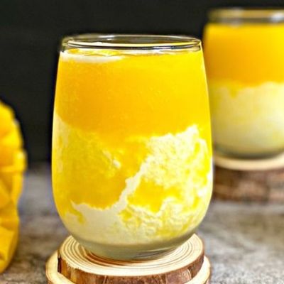 Mango juice with milk