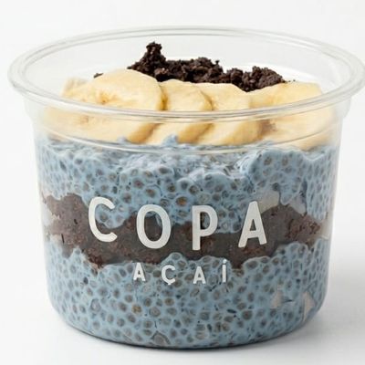 Blue Spirulina Chia Pudding