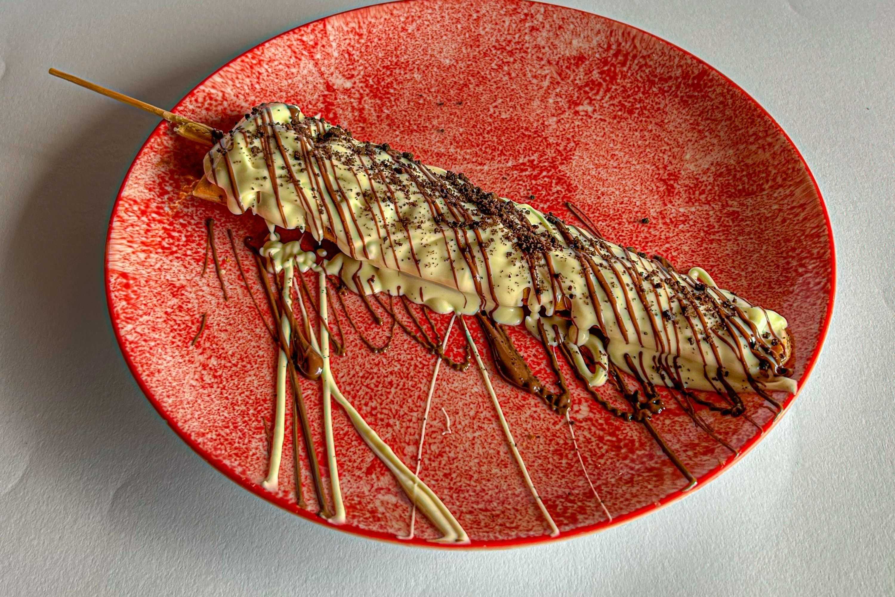white Chocolate Waffle Stick