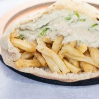 ساندويتش بطاطس مع بابا غنوج