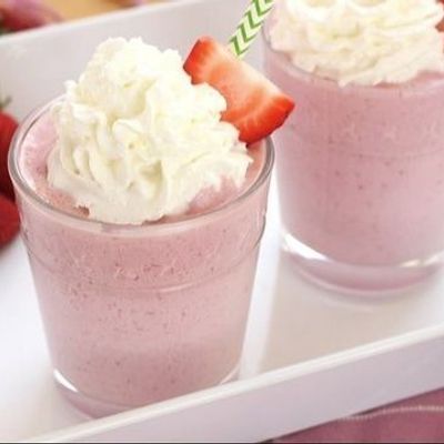 Strawberry Vanilla Frappe