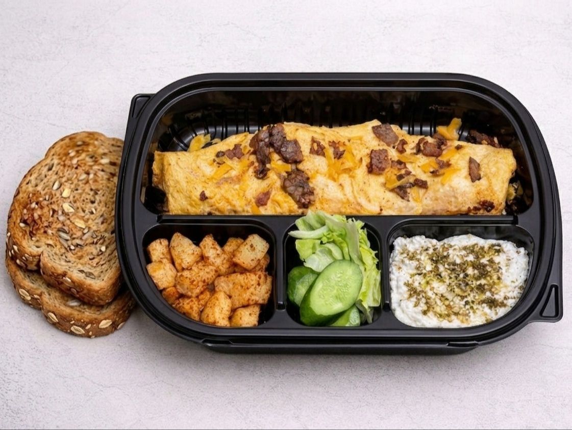 Gourmet Roast Beef Omelet Power Box - 526 Calories