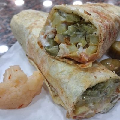 بطاطس مع كاتشب