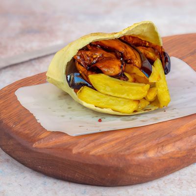 Potato and Eggplant Sandwich