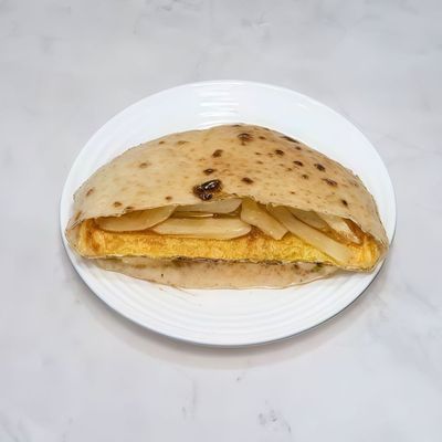 Mashed Potato with Romi Cheese Sandwich