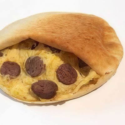 Hot Dog Omelet Sandwich