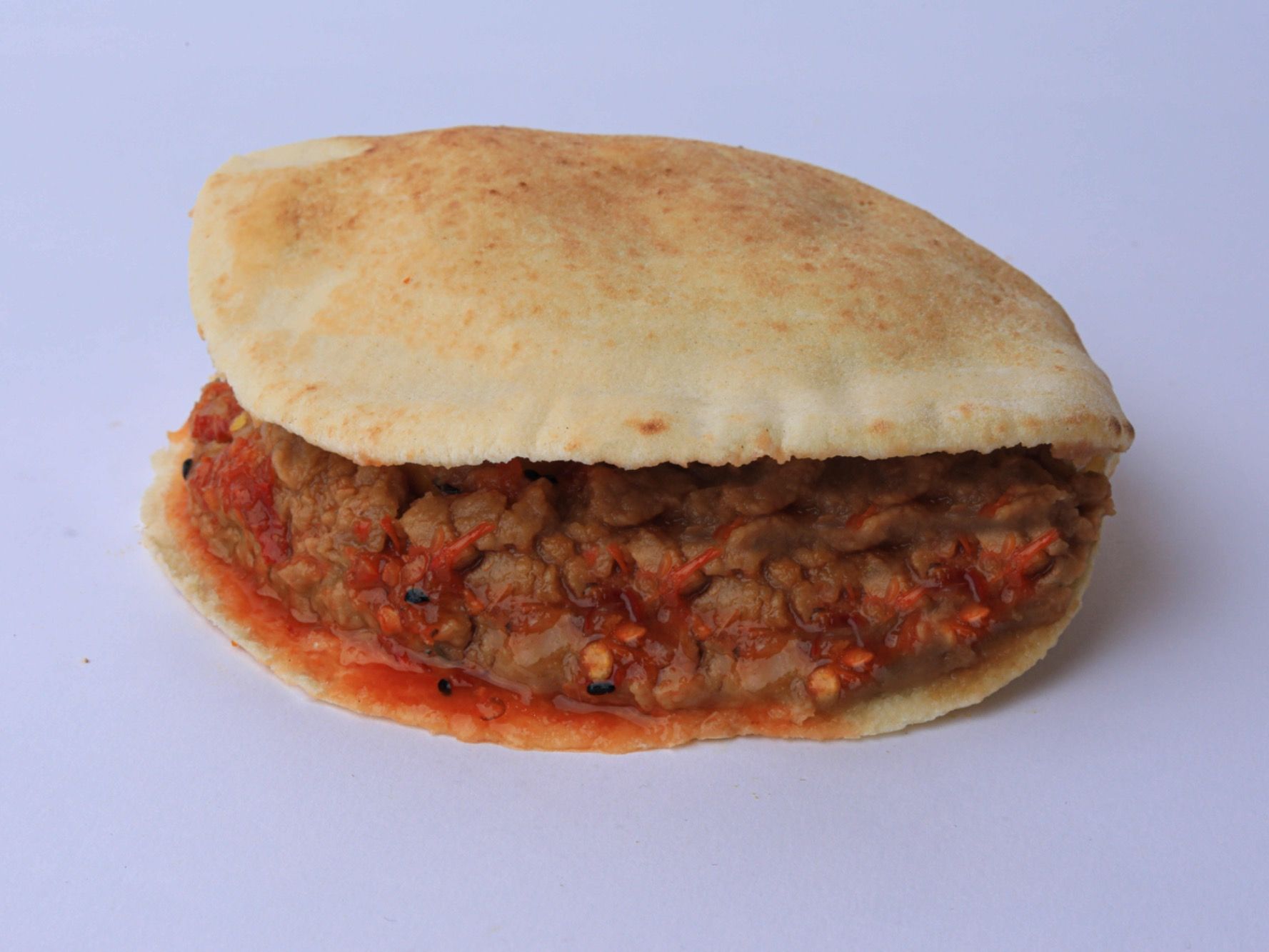 Foul With Tomatoes Sauce Sandwich