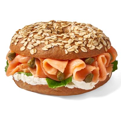 Salmon and Cream Cheese Bagel