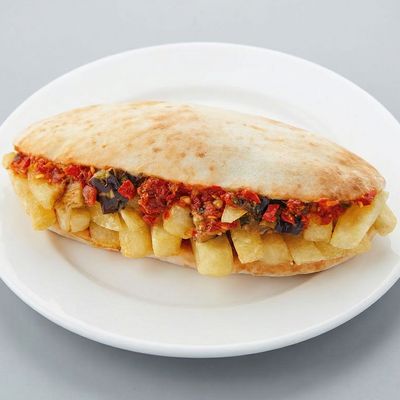 Potato on Eggplant Sandwich