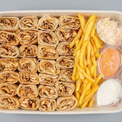 Family Arabic Chicken with Cheese Meal