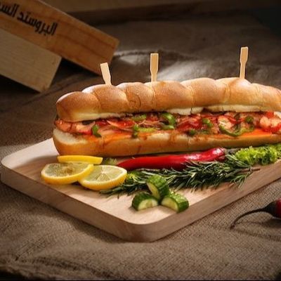 Chicken Fahita With Cheese Saj Bread
