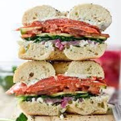 Bagel Smoked Salmon Sandwich