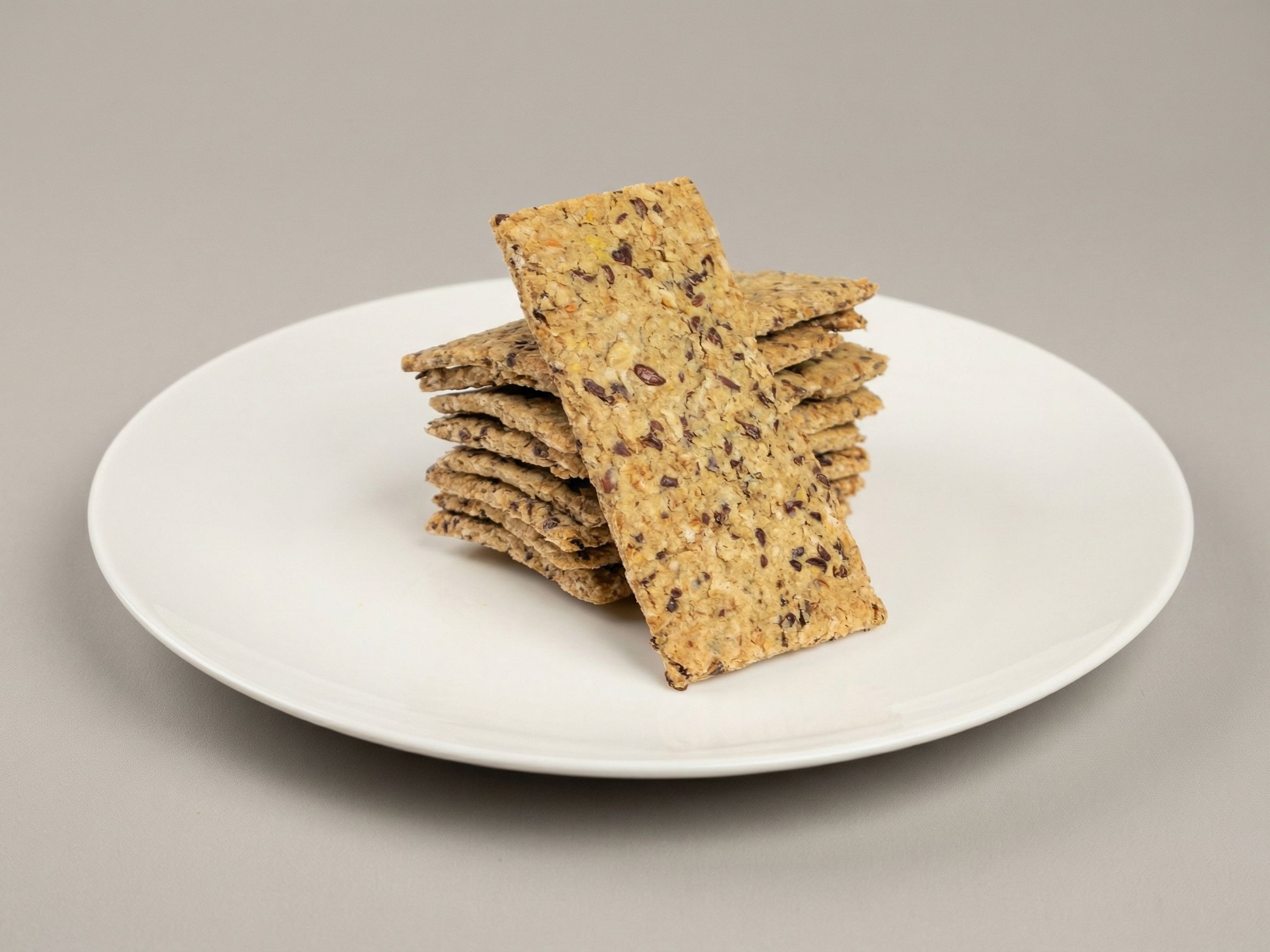 Oats Crackers With Flaxseeds