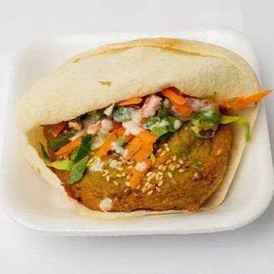 Alexandrian falafel sandwich