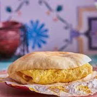 Egg omelette sandwich
