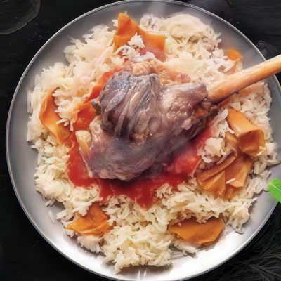 Lamb Shank fattah