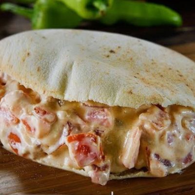 Falafel with old cheese