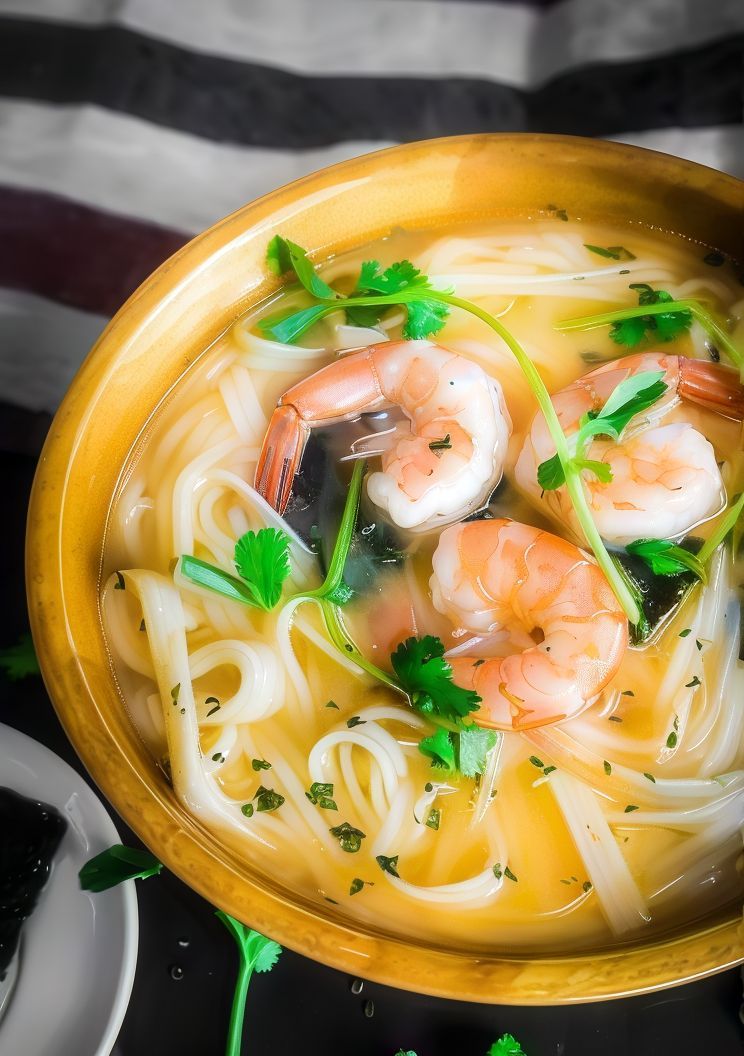 Shrimp Noodles Soup