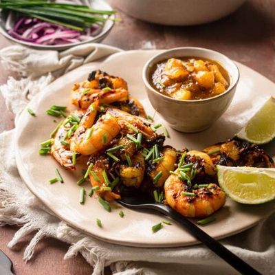 Shrimp with Mango Chatny