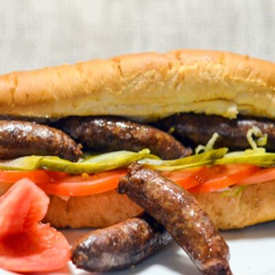 Grilled Sausage Sandwich Spicy