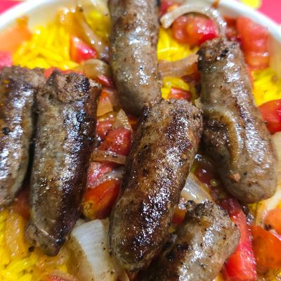 Basmati Rice With Grilled Sausage