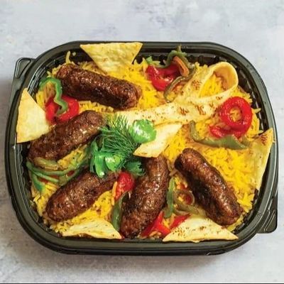 Grilled Kofta With Basmati Rice Meal