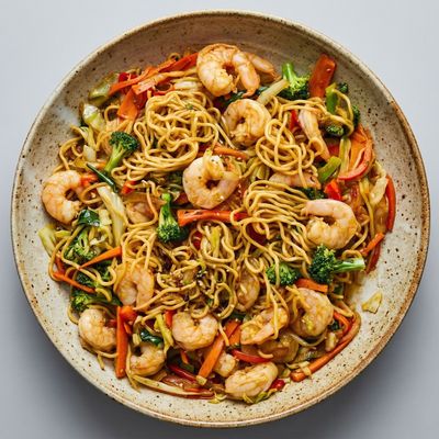 Yaki Soba Shrimp Noodles